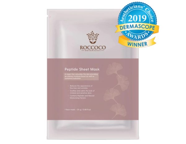 Roccoco Botanicals Peptide Sheet Mask